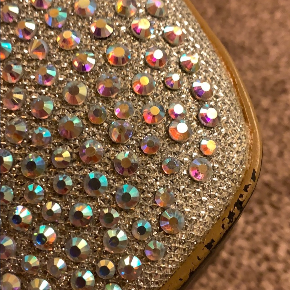 Silver Rhinestone Platform Booties - image 6